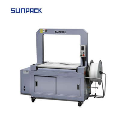 Q8-A Full automatic high table strapping machine with aluminum roller table