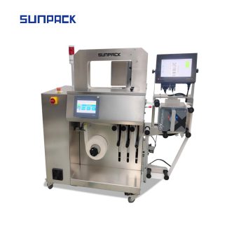 WK06-75PRSS Stainless steel vacuum feed banding machine with printer